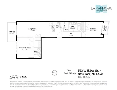 553 W 182nd St #4R, New York, NY 10033