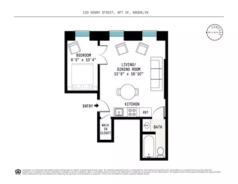 130 Henry St #3F, Brooklyn, NY 11201