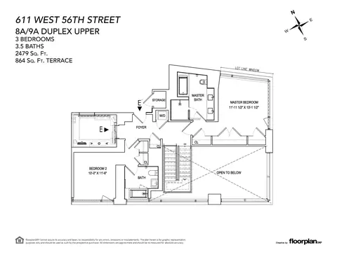 611 W 56th St #8A/9A, New York, NY 10019