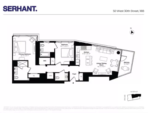 50 W 30th St #18B, New York, NY 10001