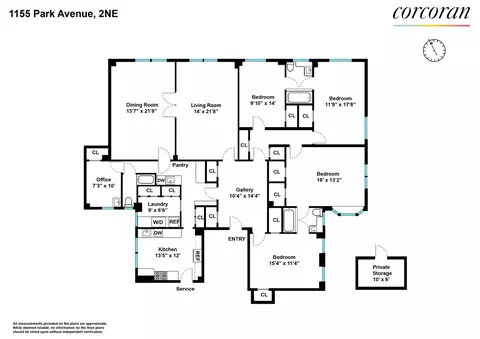 1155 Park Ave #2NE, New York, NY 10128