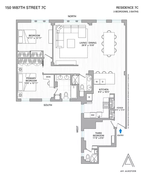 150 W 87th St #7C, New York, NY 10024