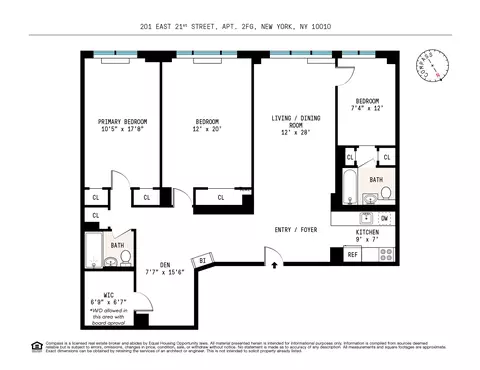 201 E 21st St #2FG, New York, NY 10010