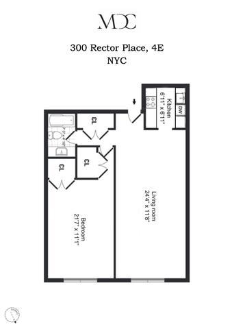 300 Rector Pl #4E, New York, NY 10280
