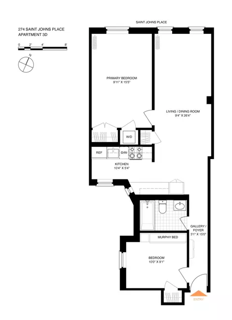 274 St Johns Pl #3D, Brooklyn, NY 11238