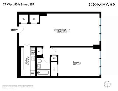 77 W 55th St #17F, New York, NY 10019