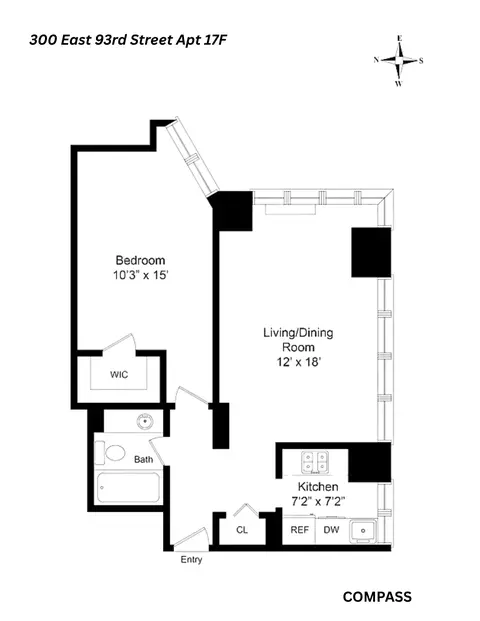300 E 93rd St #17F, New York, NY 10128