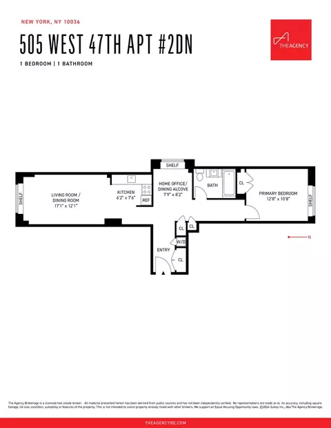 505 W 47th St #2DN, New York, NY 10036
