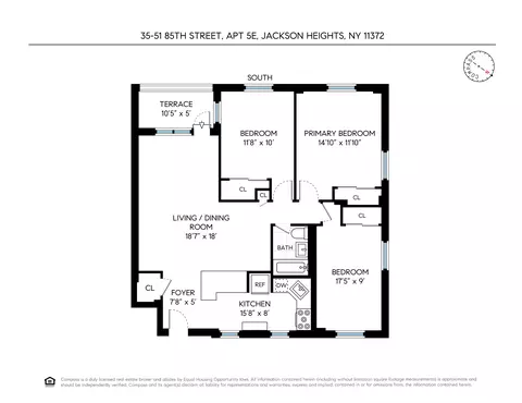 35-31 85th St #2E, Jackson Heights, NY 11372