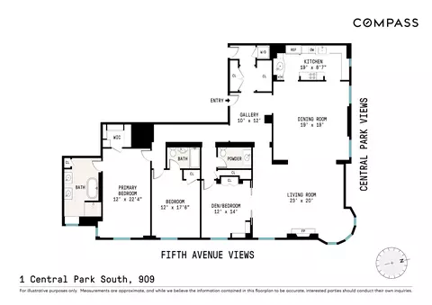 1 Central Park S #909, New York, NY 10019