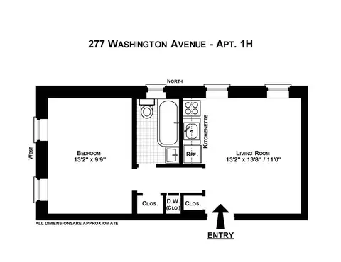 277 Washington Ave #1H, Brooklyn, NY 11205