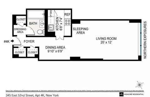 345 E 52nd St #4K, New York, NY 10022