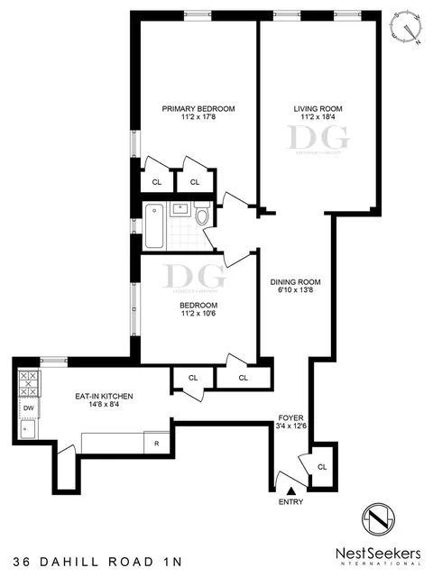 36 Dahill Rd #1-N, Brooklyn, NY 11218