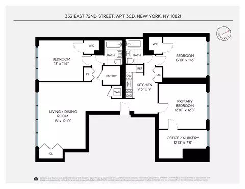 353 E 72nd St #3CD, New York, NY 10021