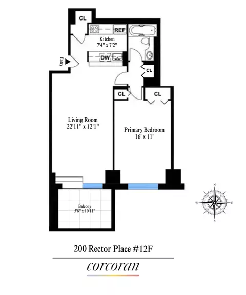 200 Rector Pl #12F, New York, NY 10280