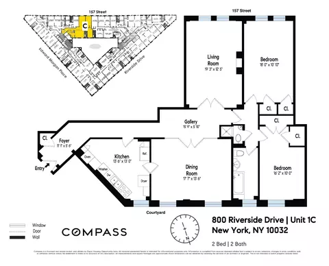 800 Riverside Dr #1C, New York, NY 10032