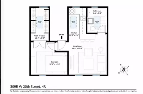 309 W 20th St #4R, New York, NY 10011
