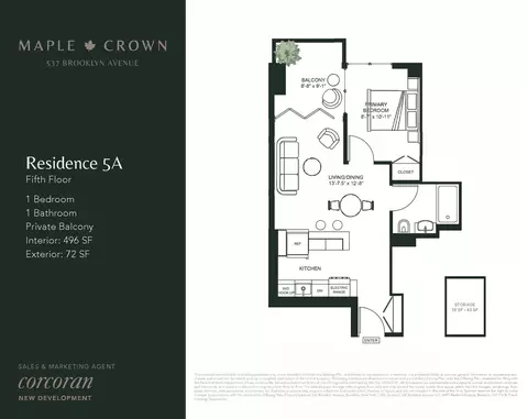 537 Brooklyn Ave #5A, Brooklyn, NY 11225