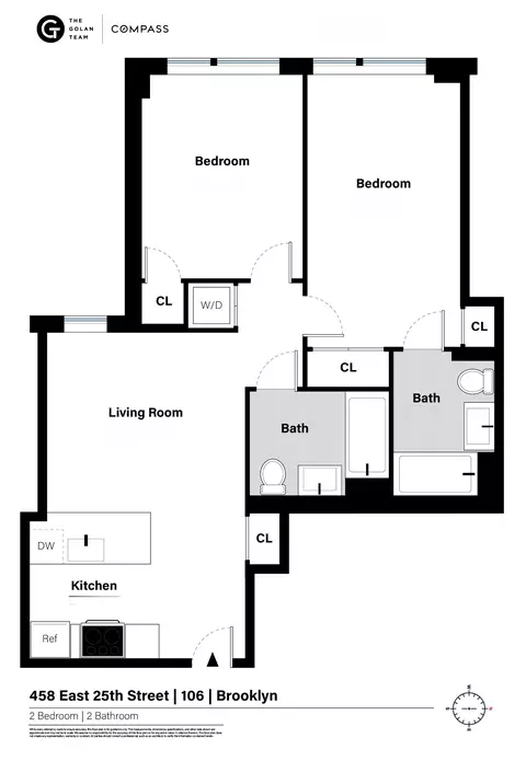 458 E 25th St #106, Brooklyn, NY 11226