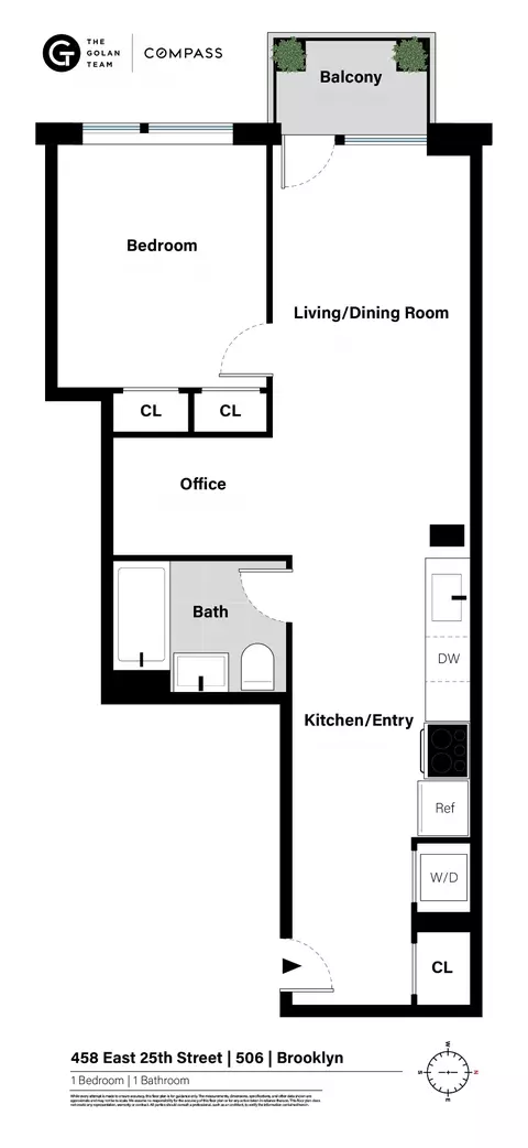 458 E 25th St #506, Brooklyn, NY 11226