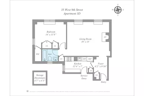 35 W 9th St #3D, New York, NY 10011