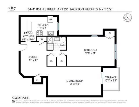 34-41 85th St #2R, New York City, NY 11372