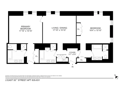2 E 55th St #835/31, New York, NY 10022