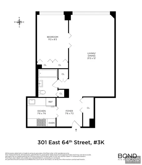 301 E 64th St #3K, New York, NY 10065