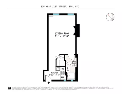 335 W 21st St #3RE, New York, NY 10011