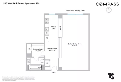200 W 20th St #909, New York, NY 10011
