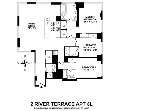 2 River Ter #8-L, New York, NY 10282