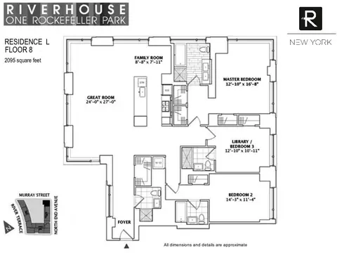 2 River Ter #8-L, New York, NY 10282