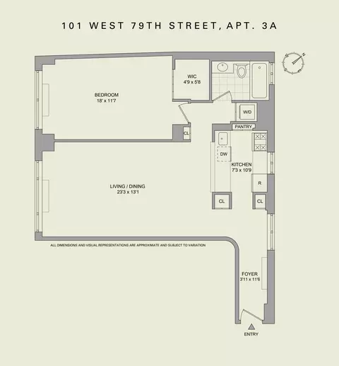 101 W 79th St #3A, New York, NY 10024