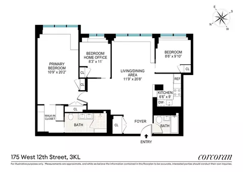 175 W 12th St #3LK, New York, NY 10011
