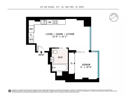 123 3rd Ave #5D, New York, NY 10003