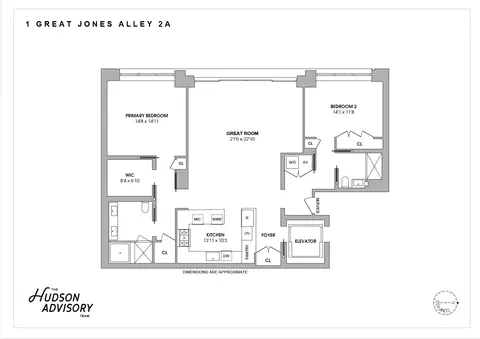 1 Great Jones Aly #2A, New York, NY 10012