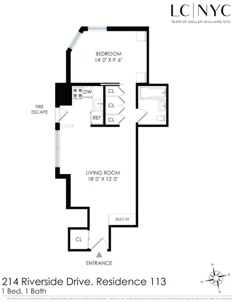 214 Riverside Dr #113, New York, NY 10025