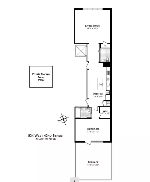 534 W 42nd St #2, New York, NY 10036