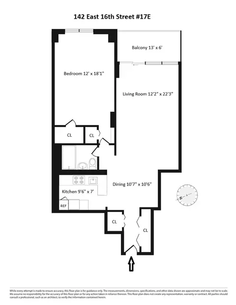 142 E 16th St #17E, New York, NY 10003