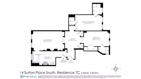 14 Sutton Pl S #7C, New York, NY 10022