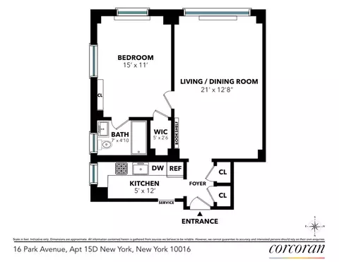 16 Park Ave #15D, New York, NY 10016