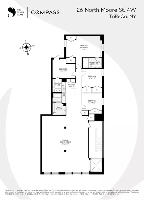 20-26 N Moore St #4W, New York, NY 10013