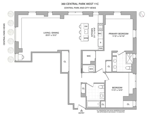 360 Central Park W #11C, New York, NY 10025