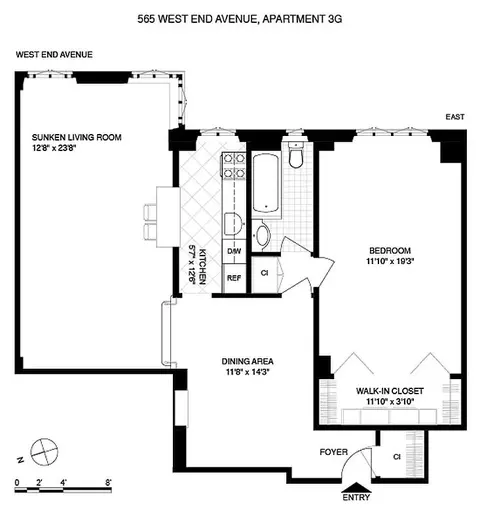 565 W End Ave #3G, New York, NY 10024