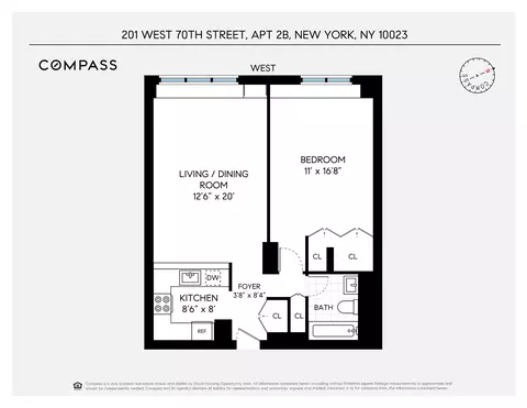 201 W 70th St #2B, New York, NY 10023
