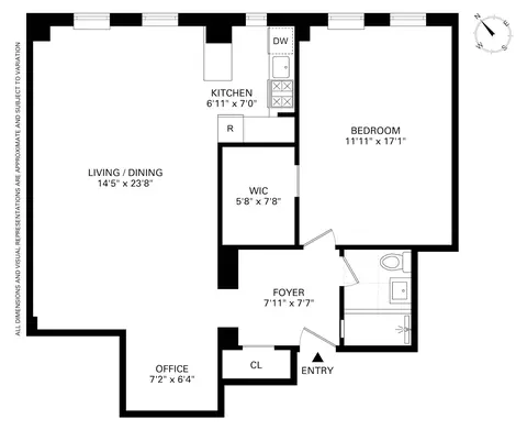 333 W 56th St #6M, New York, NY 10019