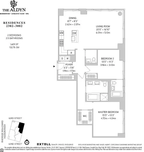 60 Riverside Blvd #2802, New York, NY 10069