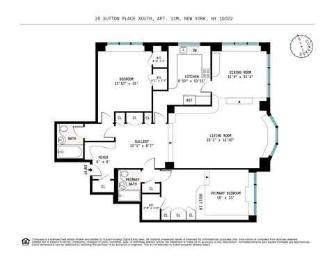 25 Sutton Pl S #11M, New York, NY 10022