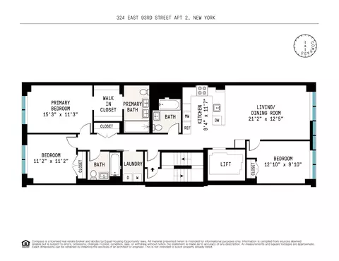 324 E 93rd St #2, New York, NY 10128