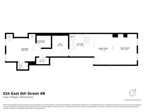 524 E 6th St #8, New York, NY 10009